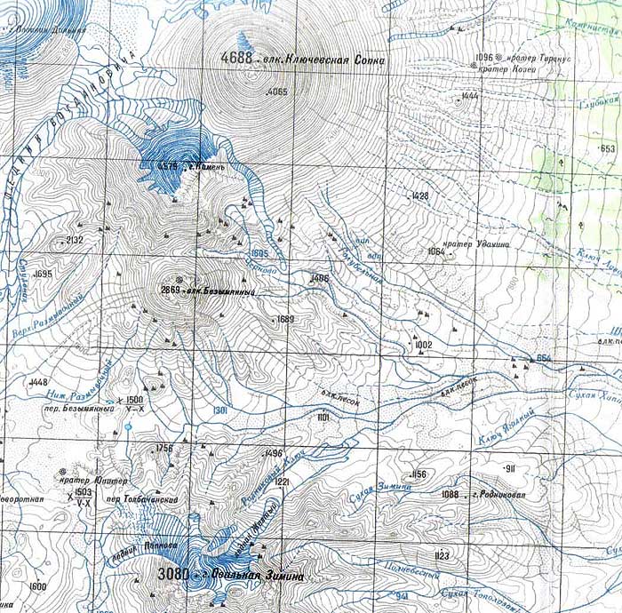 Bezymianny_topografy